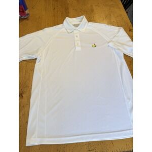 Masters‎ Collection Golf Polo Shirt Mens Medium White Polyester Augusta National